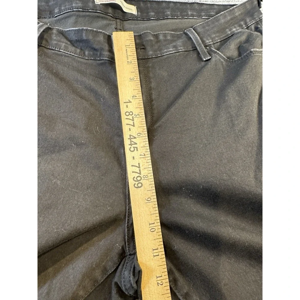 Levi‎ Strauss Signature Size 20W Mid-Rise Skinny Jeans Black